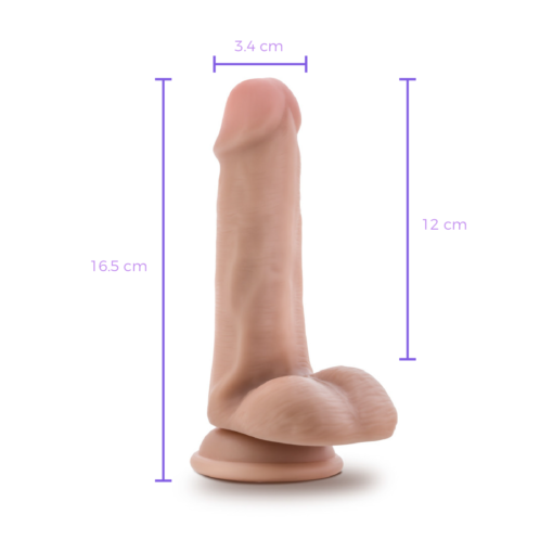 Dr. Skin 16 cm con Testículos – Beige-medidas