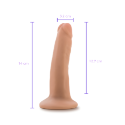 Dr. Skin Plus 14 cm sin Testículos – Vainilla-medidas
