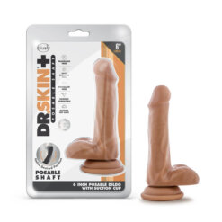 Dr. Skin Plus 16 cm con Testículos - Mocha CAJA