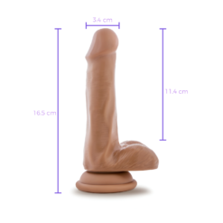 Dr. Skin Plus 16 cm con Testículos – Mocha-medidas