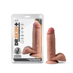 Dr. Skin Plus 18 cm con Testículos - Mocha CAJA