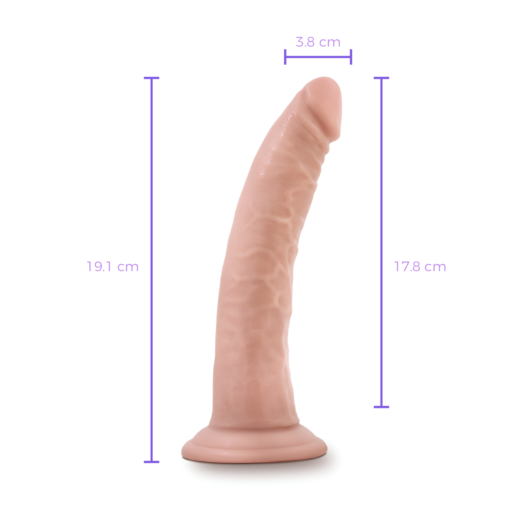 Dr. Skin Plus 19 cm sin Testículos – Vainilla-medidas