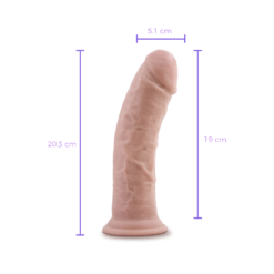 Dr. Skin Plus 20 cm sin Testículos – Vainilla-medidas