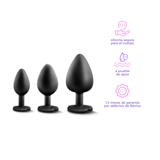 Luxe Bling Set 3 Plugs Anales-información