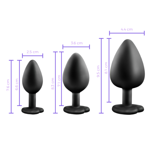 Luxe Bling Set 3 Plugs Anales-medidas