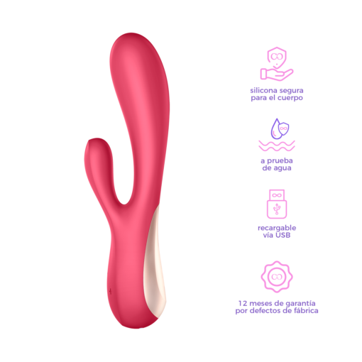 Satisfyer Mono Flex Rojo con App-especificaciones