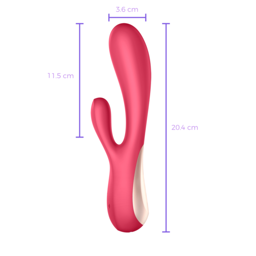 Satisfyer Mono Flex Rojo con App-medidas