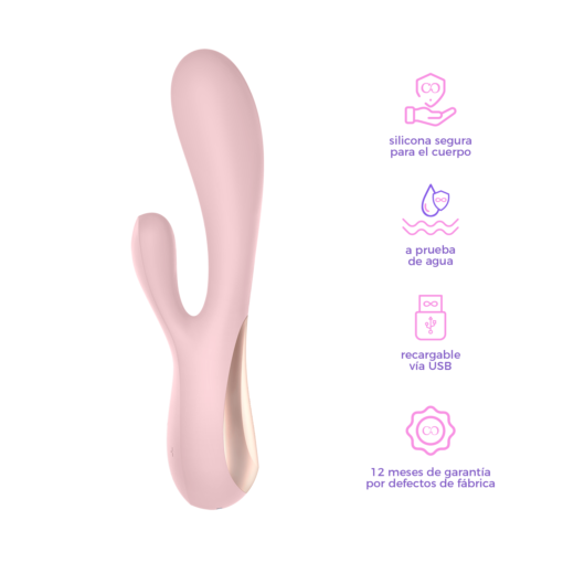 Satisfyer Mono Flex Rosa con App-especificacion