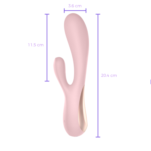 Satisfyer Mono Flex Rosa con App-medidas