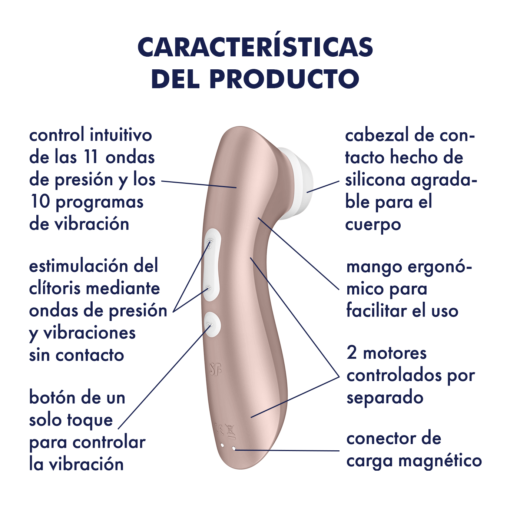 Satisfyer Pro 2+ con Vibraciones CARACTERÍSTICAS