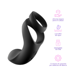 Svakom Benedict Anillo Vibrador Estimulador de Perineo-descripción