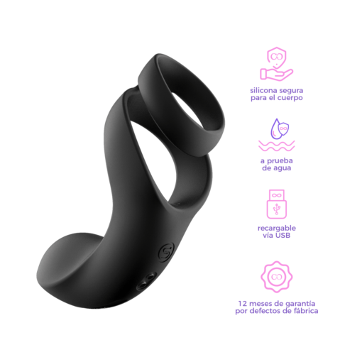 Svakom Benedict Anillo Vibrador Estimulador de Perineo-descripción