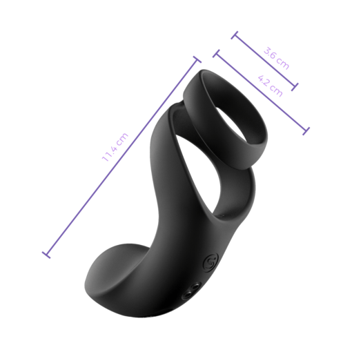 Svakom Benedict Anillo Vibrador Estimulador de Perineo-medidas