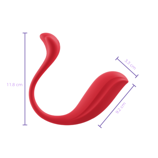 Svakom Phoenix Neo 2 con App Rojo-medidas