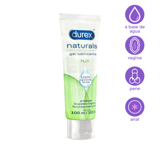 Durex Naturals – Lubricante a Base de Agua