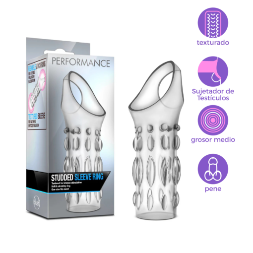 Funda Performance para Pene Texturizada 10 cm