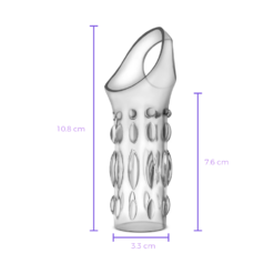 Funda Performance para Pene Texturizada 10 cm-medidas