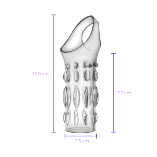 Funda Performance para Pene Texturizada 10 cm-medidas