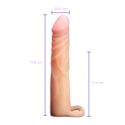 Funda Performance para Pene con Sujetador de Testículos 17 cm-medidas