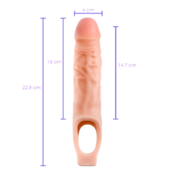 Funda Performance para Pene con Sujetador de Testículos de 16 cm-medidas