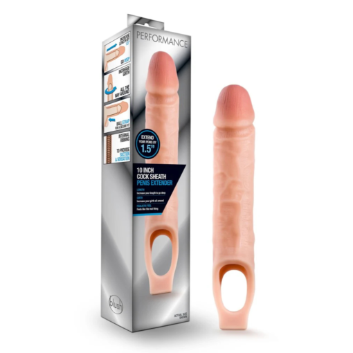 Funda Gruesa para Pene con Sujetador de Testículos 19 cm